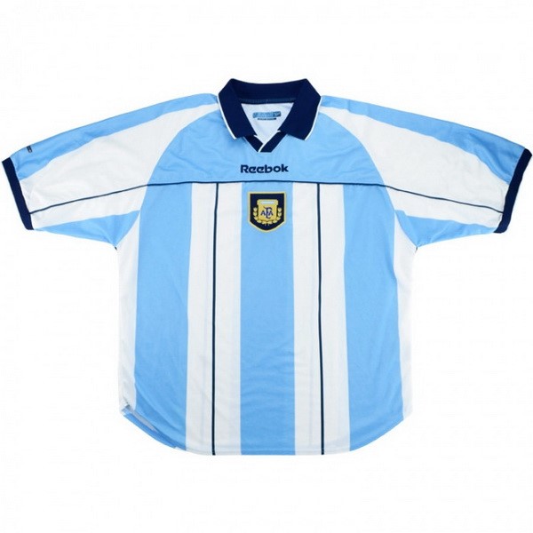 Camiseta Argentina Replica Primera Ropa Retro 2000 Azul